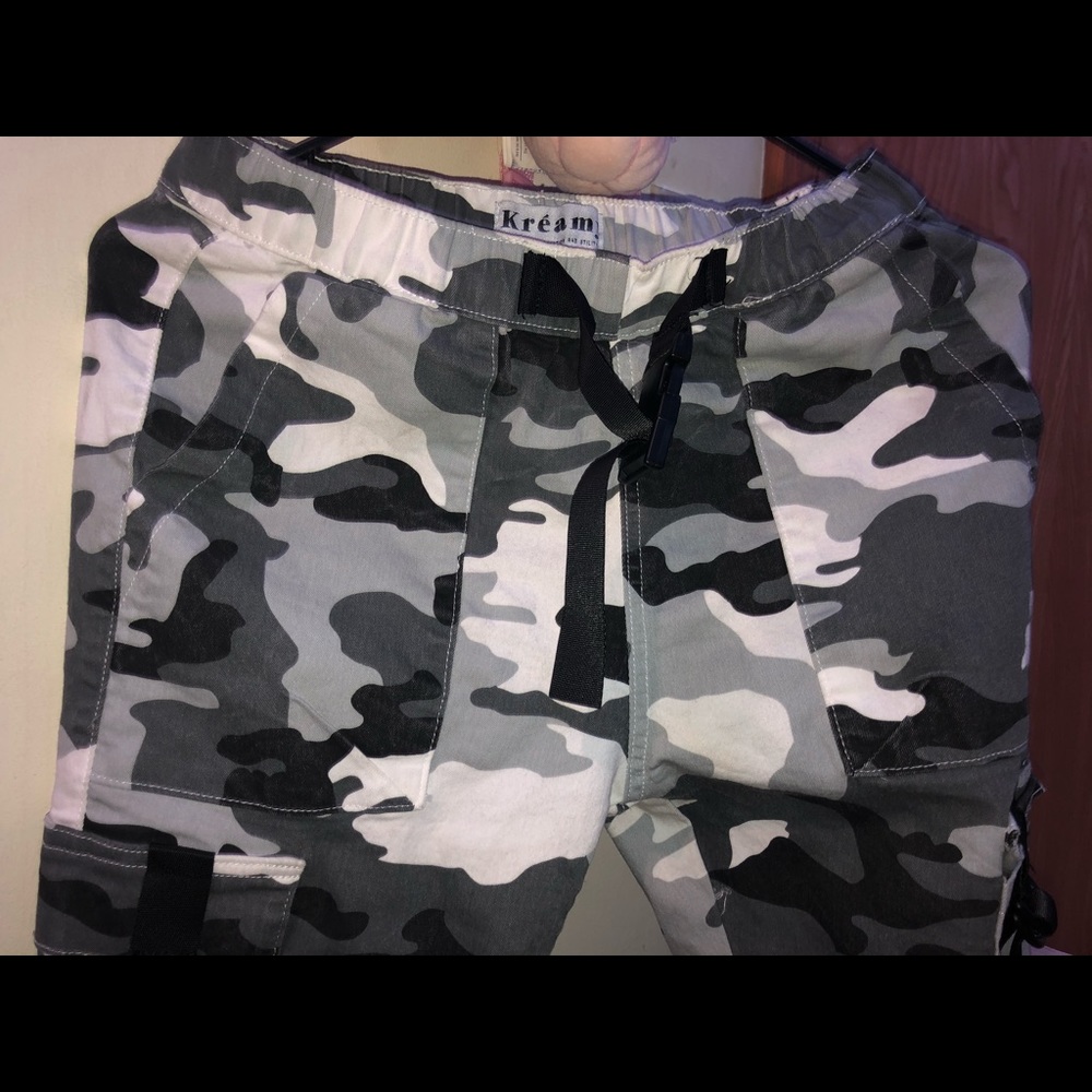 Black, White and Grey Camo pants